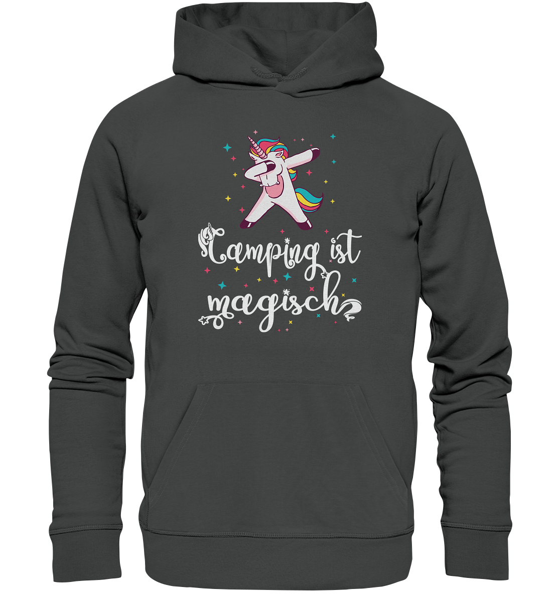 Camping ist magisch Einhorn - Organic Basic Hoodie