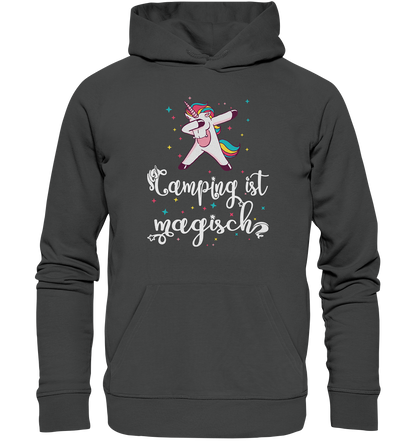 Camping ist magisch Einhorn - Organic Basic Hoodie