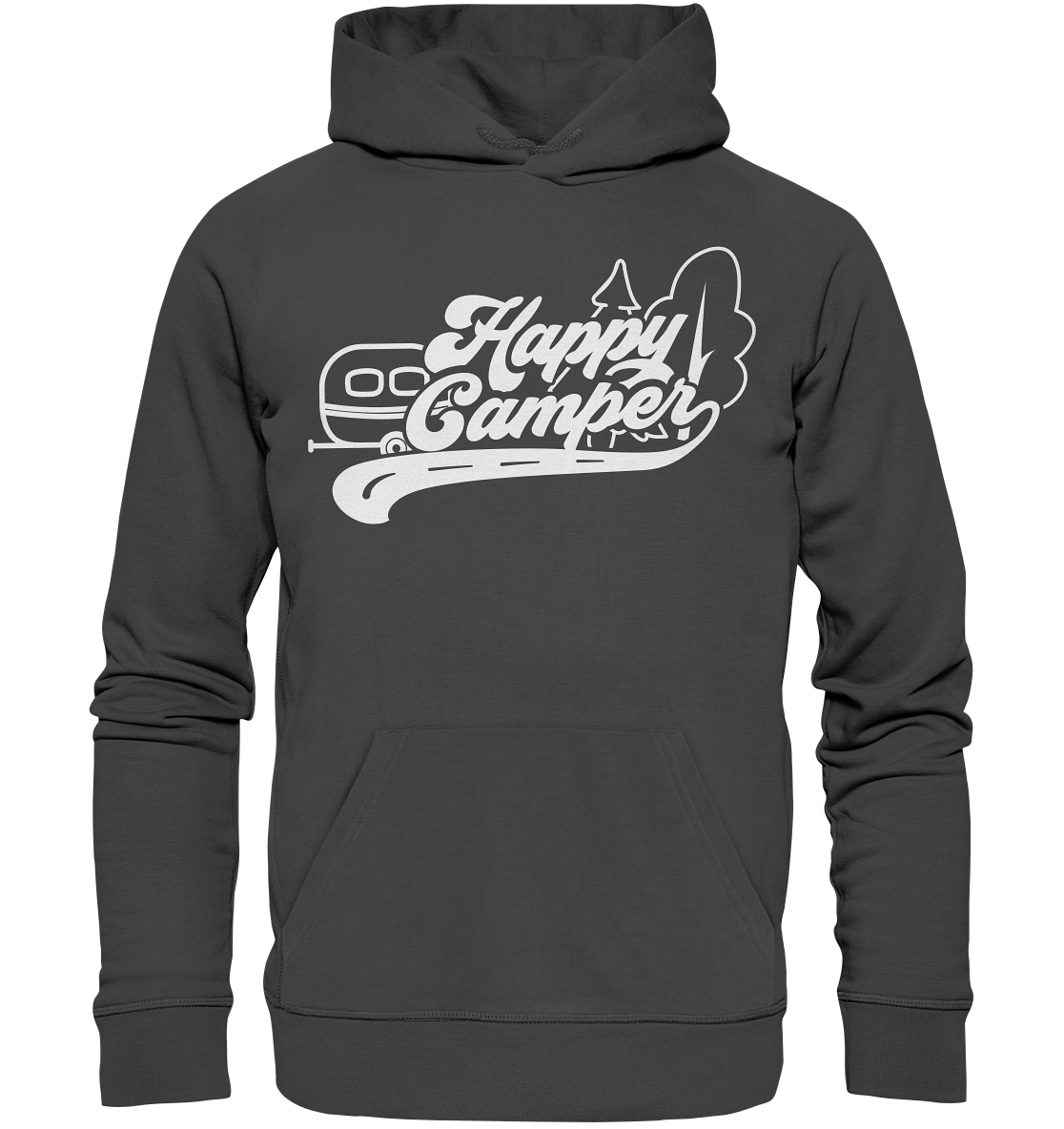 Happy Camper Wohnwagen - Organic Basic Hoodie