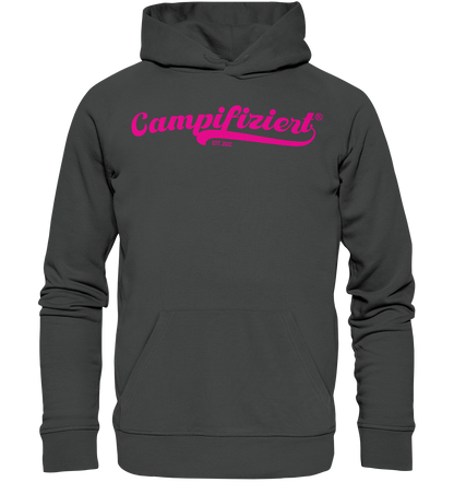 campifiziert® retro pink neu - Organic Basic Hoodie