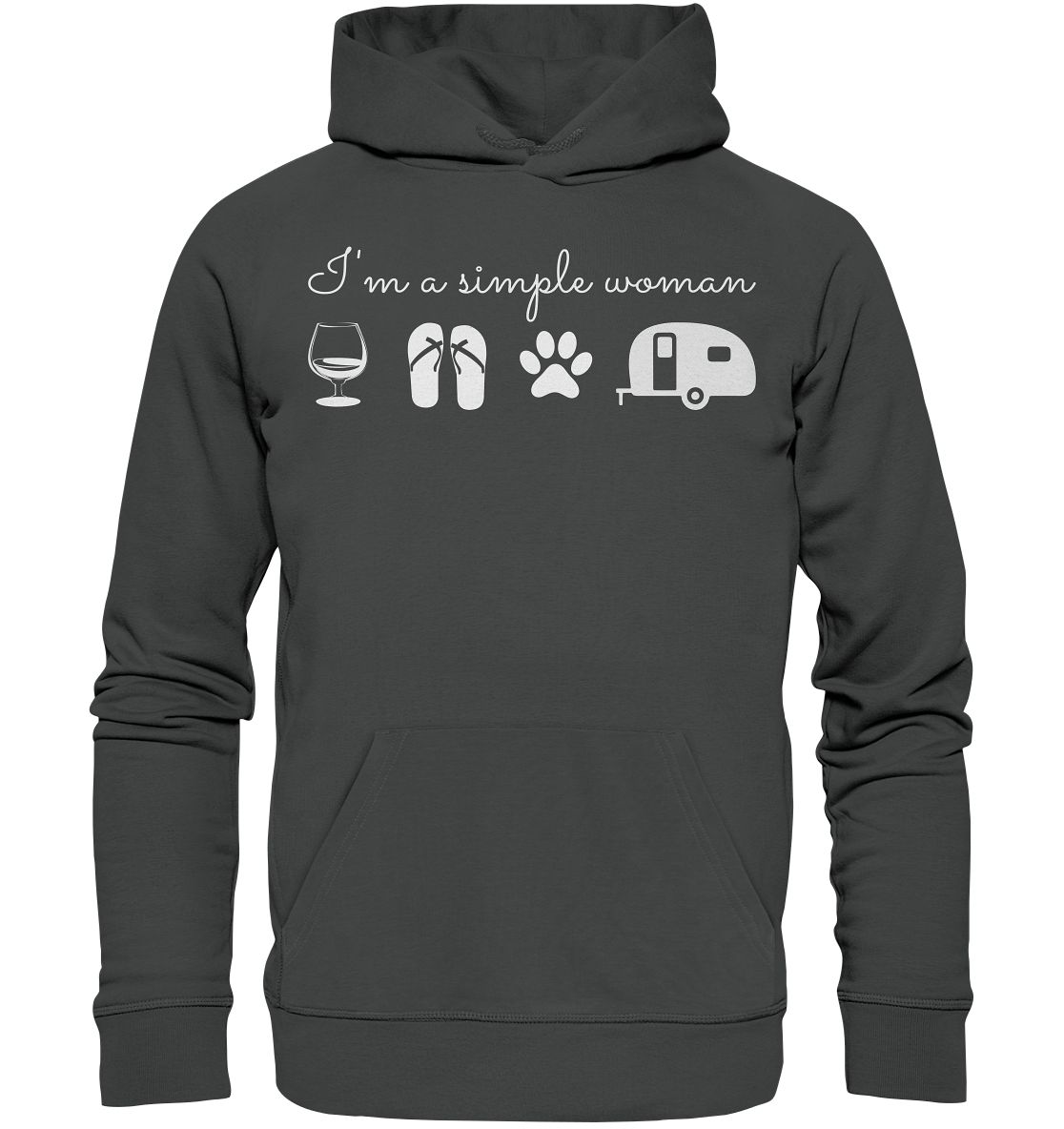 Simple Woman Wohnwagen - Organic Basic Hoodie