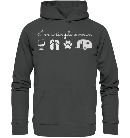 Simple Woman Wohnwagen - Organic Basic Hoodie