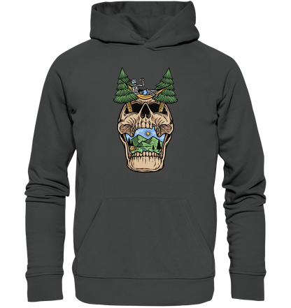 Chilling Skull Camping - Organic Basic Hoodie