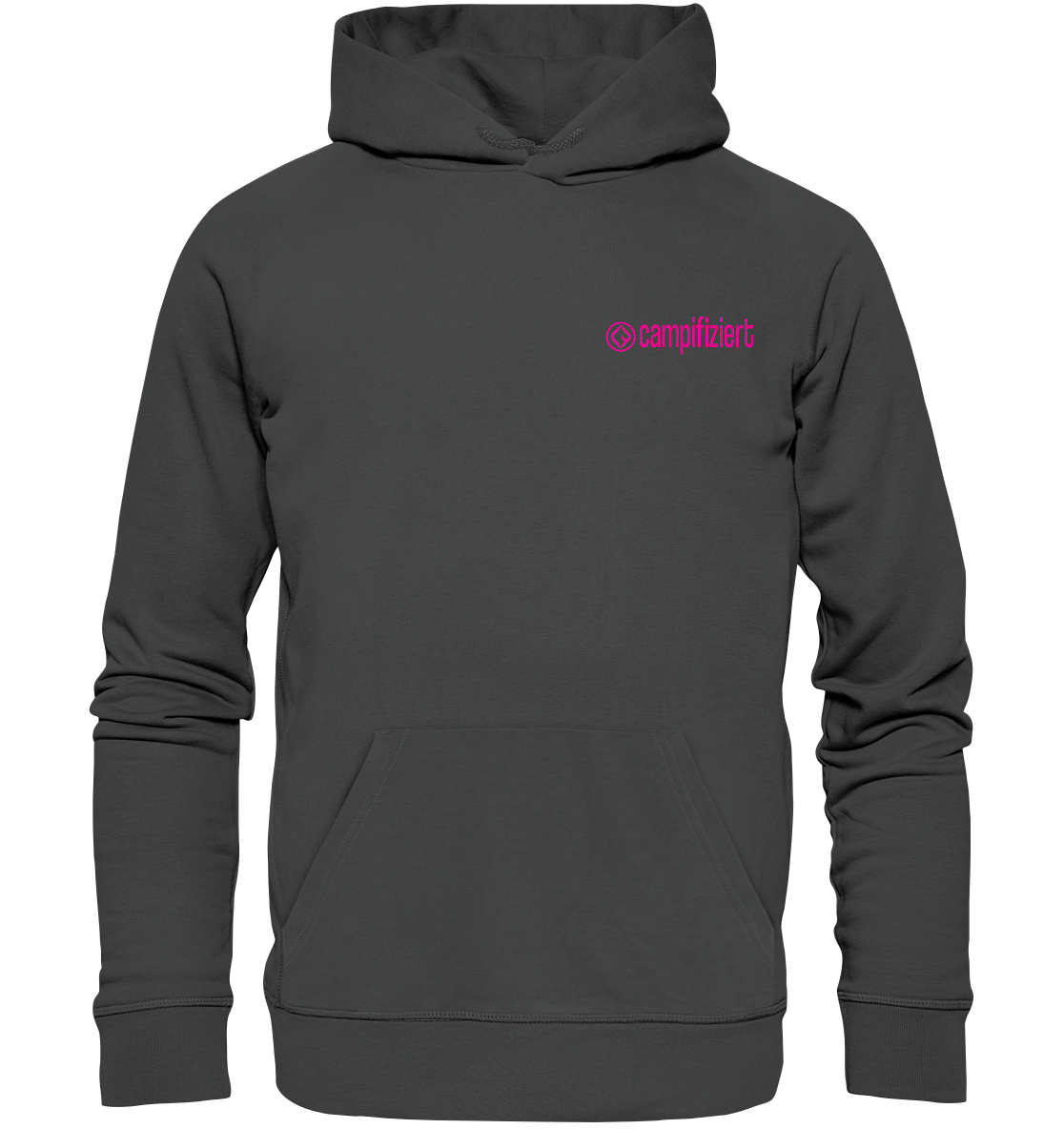 campifiziert Logo pink - Organic Basic Hoodie