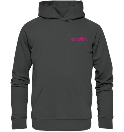 campifiziert Logo pink - Organic Basic Hoodie