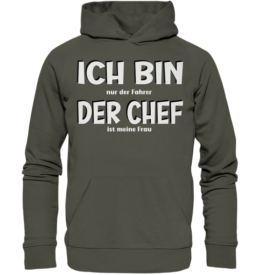 Ich bin der Chef - Organic Basic Hoodie