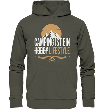 Camping ist ein Lifestyle - Organic Basic Hoodie