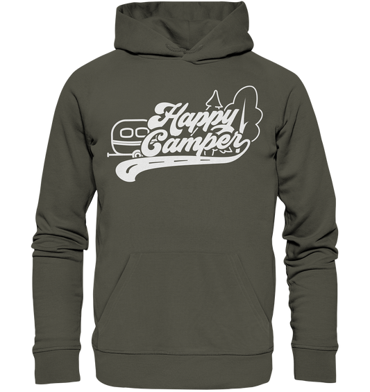 Happy Camper Wohnwagen - Organic Basic Hoodie