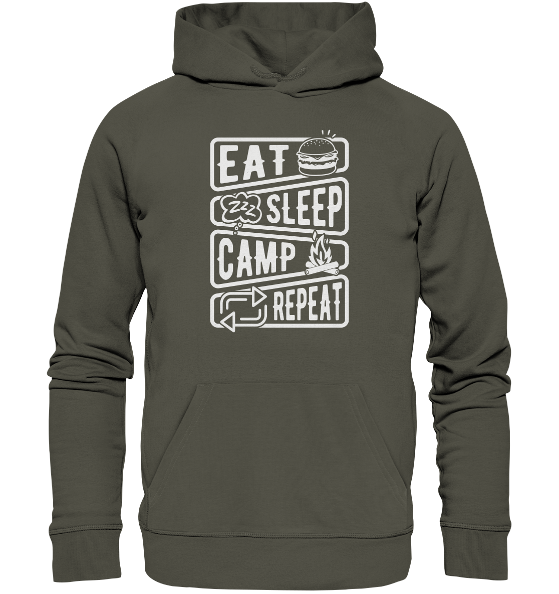 eat.sleep.camp.repeat#2 - Organic Basic Hoodie