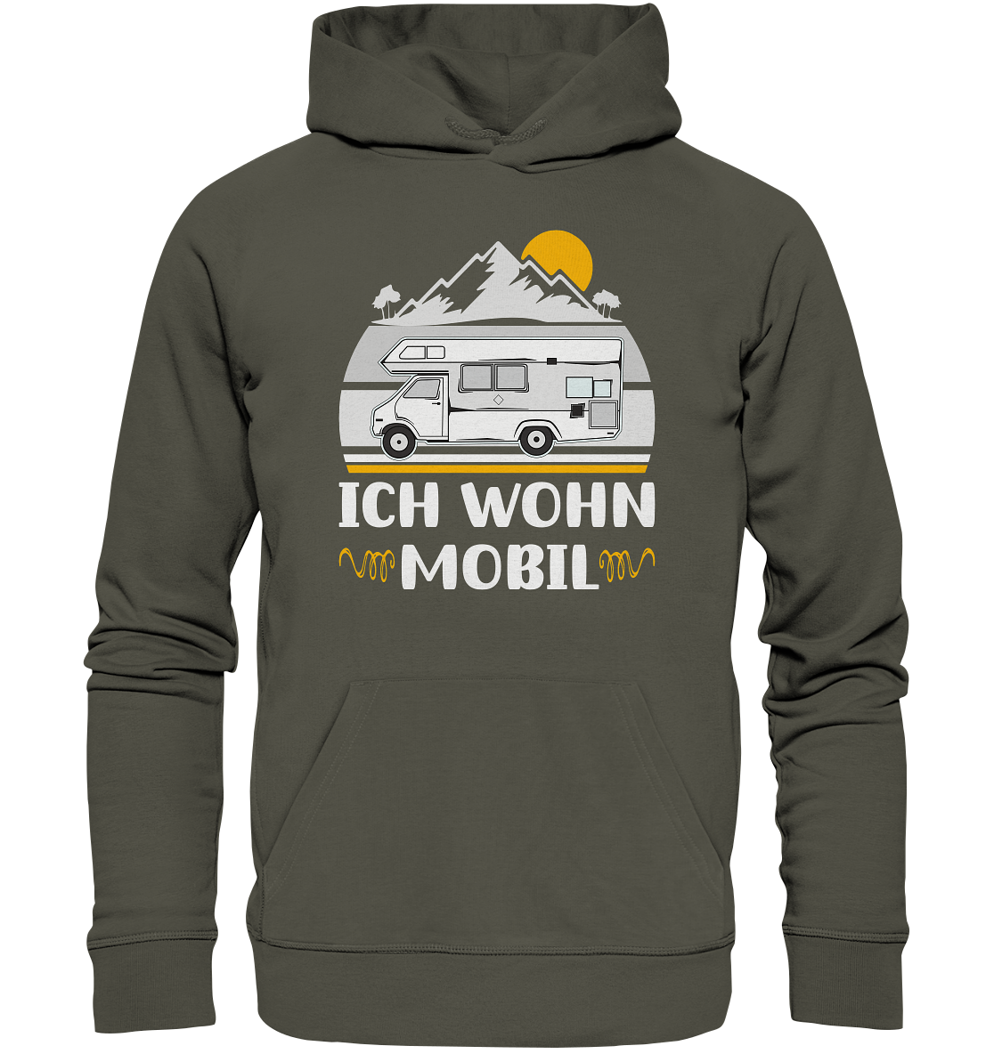 Ich wohn mobil - Organic Basic Hoodie