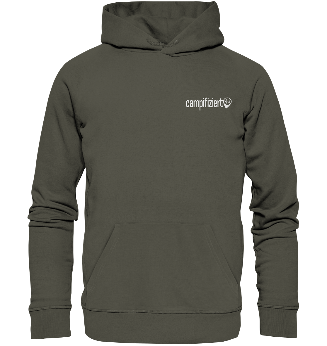 Der Weg ist das Ziel Backprint - Organic Basic Hoodie