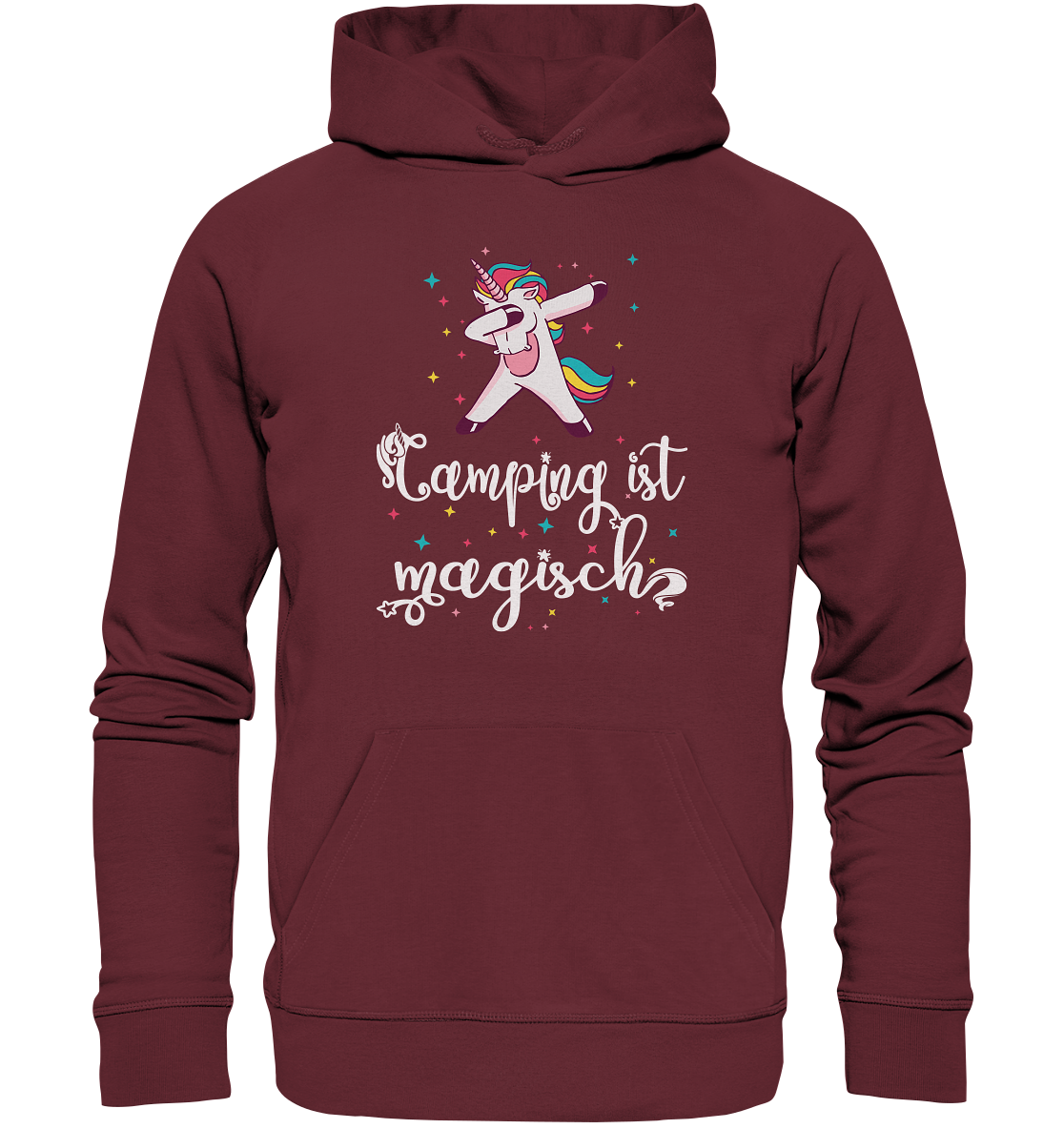 Camping ist magisch Einhorn - Organic Basic Hoodie