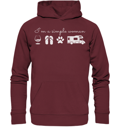 Simple Woman Wohnmobil - Organic Basic Hoodie