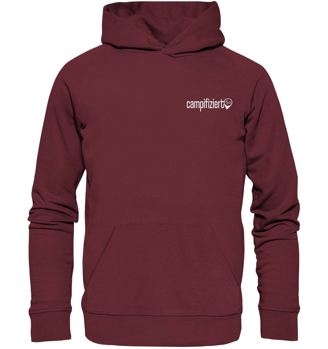 Der Weg ist das Ziel Backprint - Organic Basic Hoodie