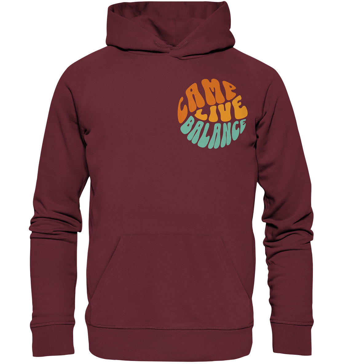 Camp Life Balance Kreis - Organic Basic Hoodie