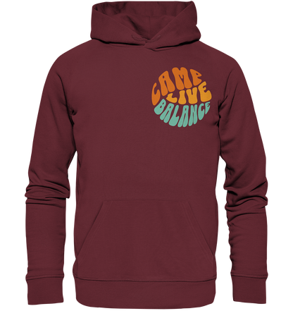 Camp Life Balance Kreis - Organic Basic Hoodie