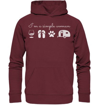 Simple Woman Wohnwagen - Organic Basic Hoodie