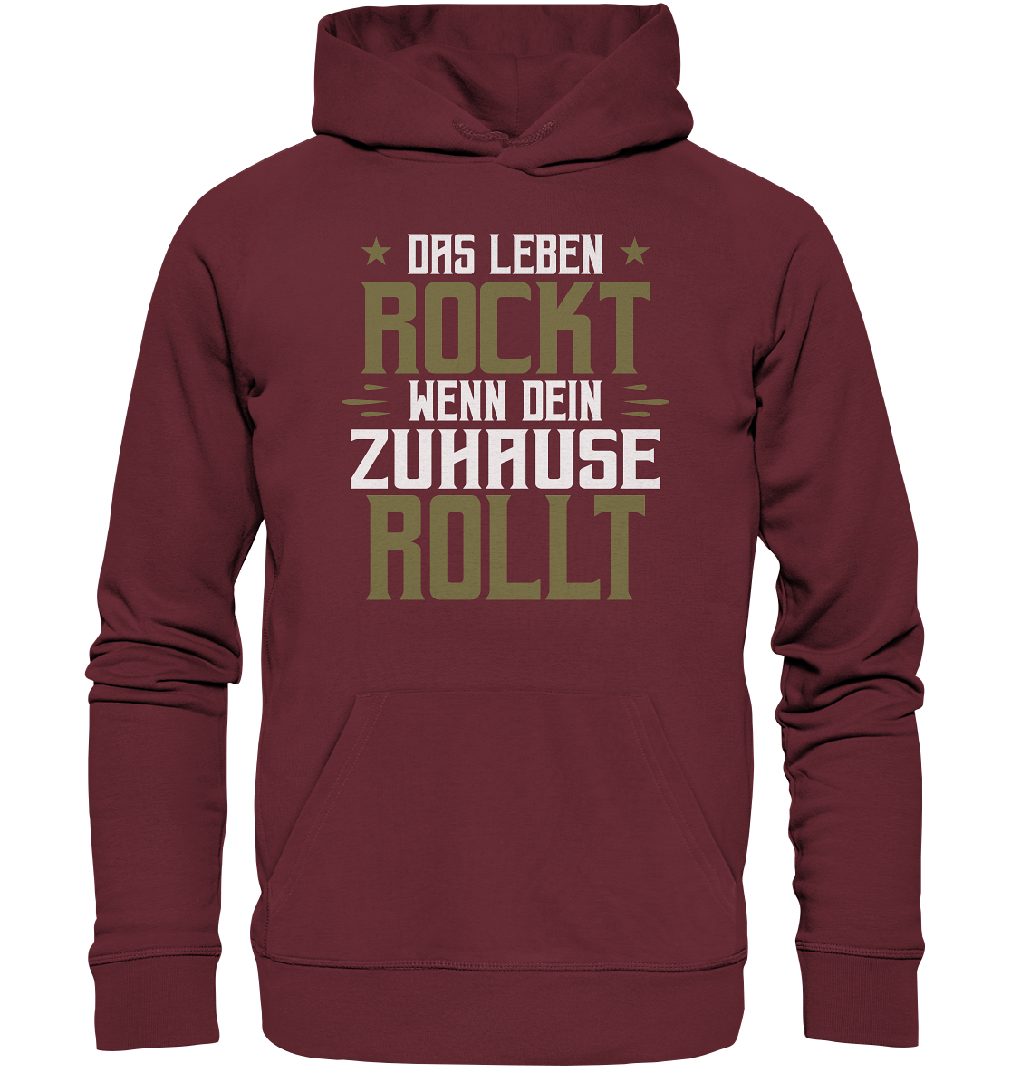 Das Leben rockt - Organic Basic Hoodie