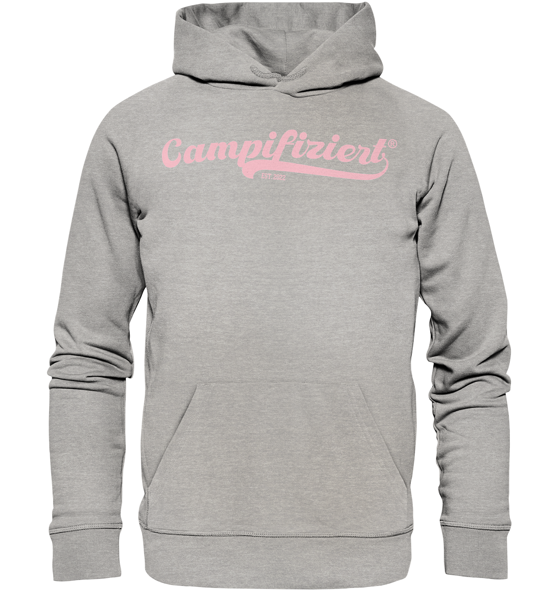 campifiziert® retro rosa neu - Organic Basic Hoodie