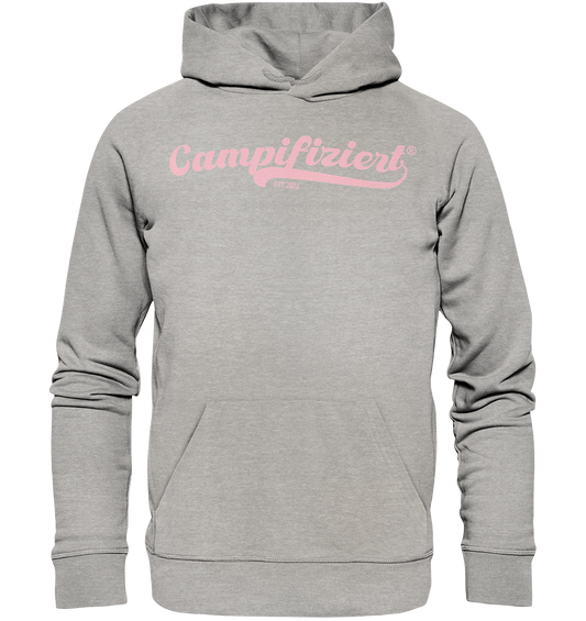 campifiziert® retro rosa neu - Organic Basic Hoodie