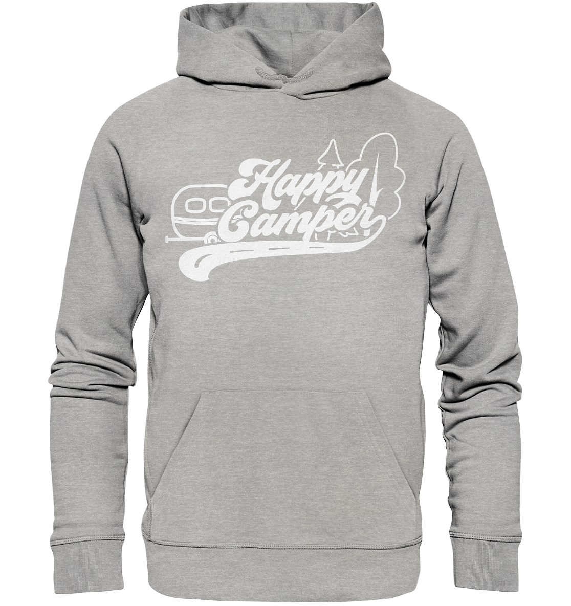 Happy Camper Wohnwagen - Organic Basic Hoodie