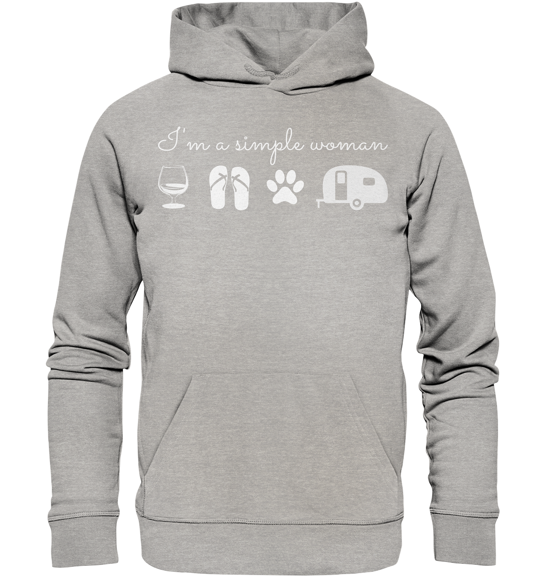 Simple Woman Wohnwagen - Organic Basic Hoodie