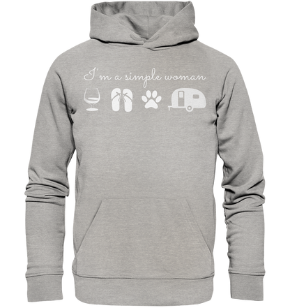 Simple Woman Wohnwagen - Organic Basic Hoodie