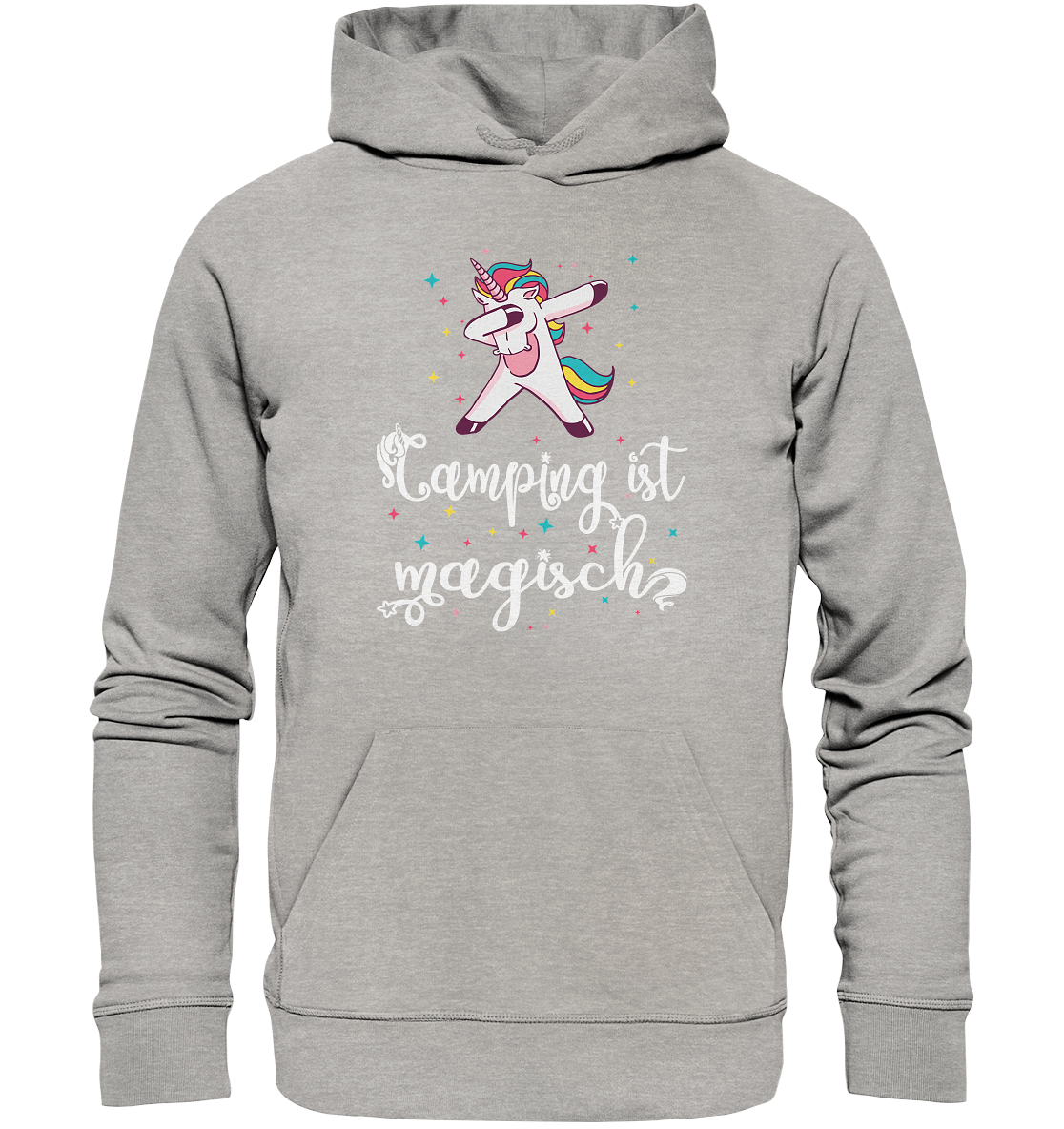 Camping ist magisch Einhorn - Organic Basic Hoodie