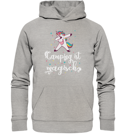 Camping ist magisch Einhorn - Organic Basic Hoodie