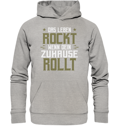 Das Leben rockt - Organic Basic Hoodie