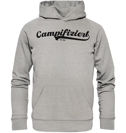 campifiziert® retro schwarz - Organic Basic Hoodie