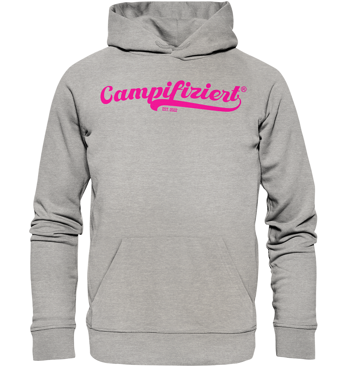 campifiziert® retro pink neu - Organic Basic Hoodie