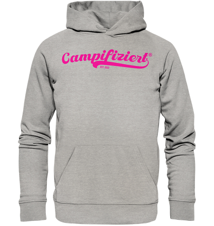 campifiziert® retro pink neu - Organic Basic Hoodie