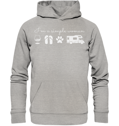 Simple Woman Wohnmobil - Organic Basic Hoodie