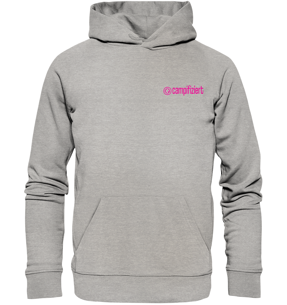 campifiziert Logo pink - Organic Basic Hoodie