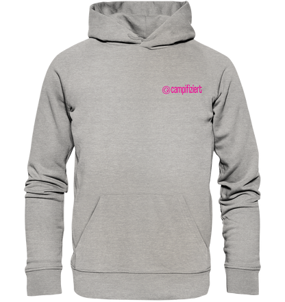 campifiziert Logo pink - Organic Basic Hoodie