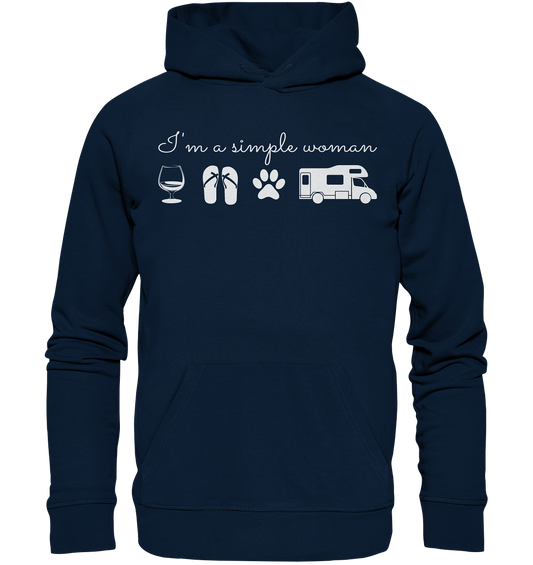 Simple Woman Wohnmobil - Organic Hoodie