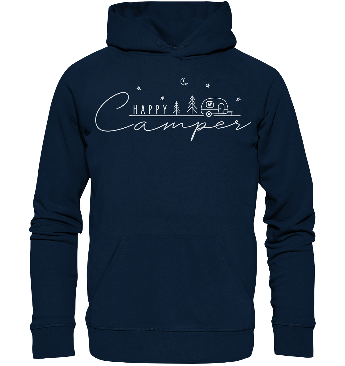 Happy Camper Wohnwagen - Organic Hoodie