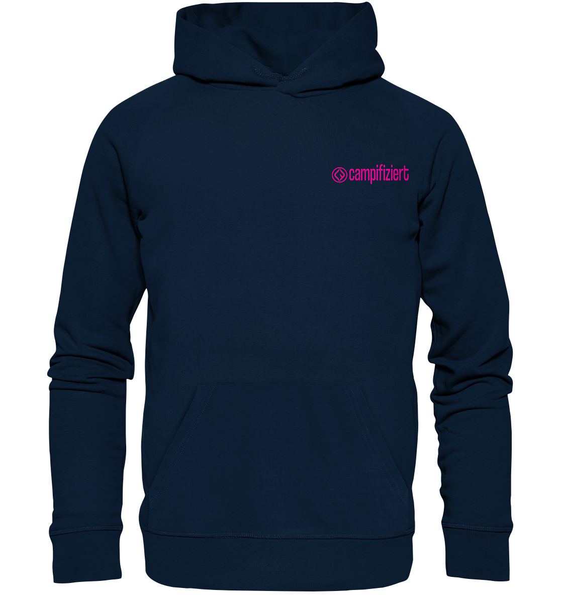 campifiziert Logo pink - Organic Hoodie