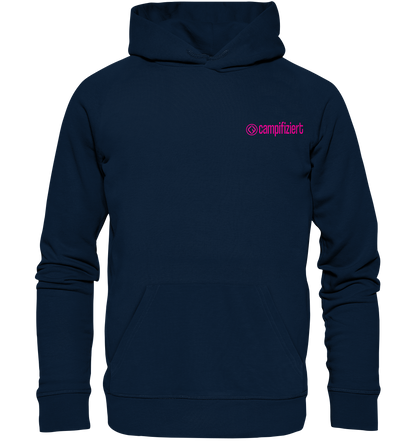campifiziert Logo pink - Organic Hoodie