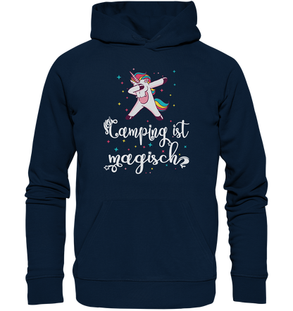 Camping ist magisch Einhorn - Organic Hoodie