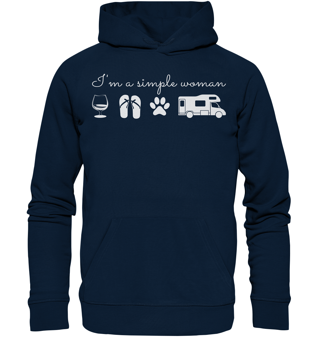 Simple Woman Wohnmobil - Organic Hoodie