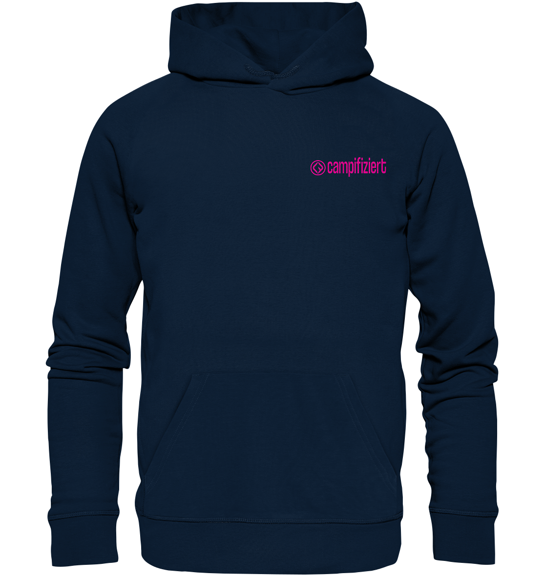 campifiziert Logo pink - Organic Hoodie