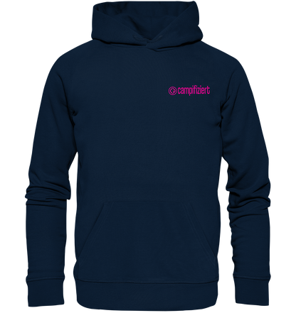 campifiziert Logo pink - Organic Hoodie