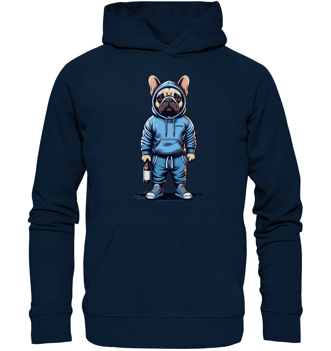 Camping Bulldogge - Organic Hoodie