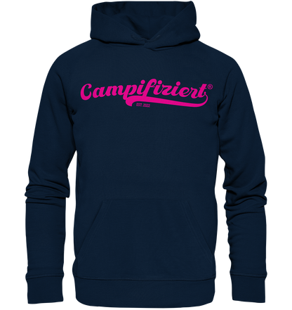 campifiziert® retro pink - Organic Hoodie