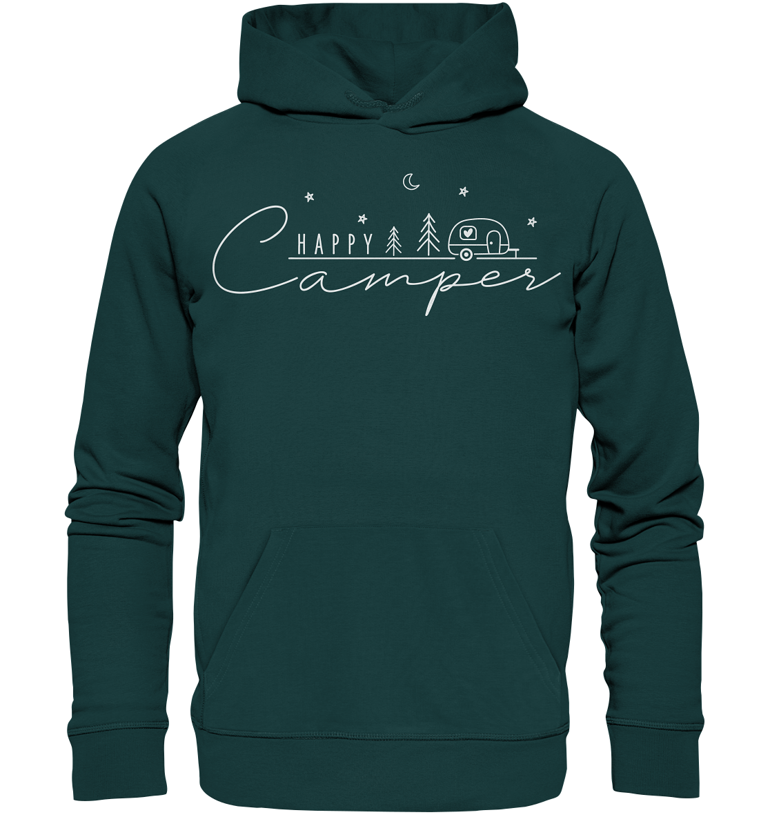 Happy Camper Wohnwagen - Organic Hoodie
