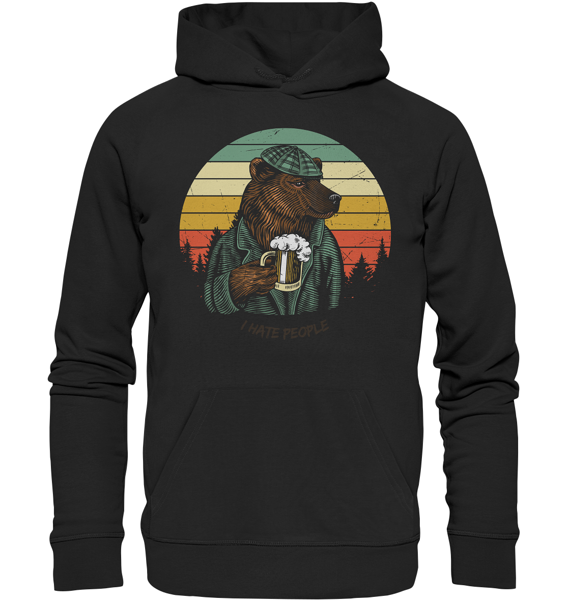 I hate people - Organic Hoodie