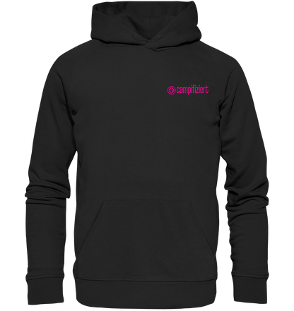 campifiziert Logo pink - Organic Hoodie