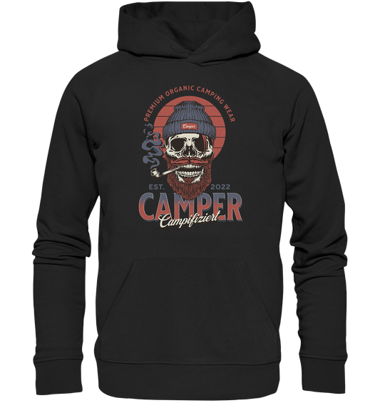 campifiziert beard skull - Organic Hoodie